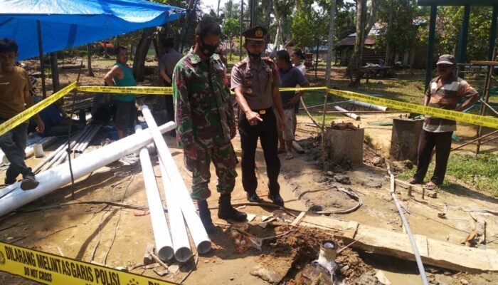 Ini Kata Polsek Ranah Pesisir Terkait Semburan Gas dan Api dari Sumur Bor Pamsimas di Kampung Ampalu