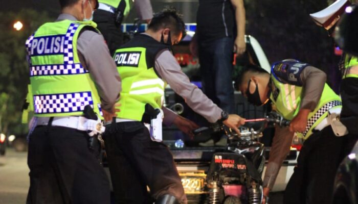Polda Lakukan Penertiban Pengendara Nakal