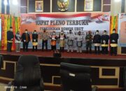 KPU Dharmasraya Gelar Rapat Pleno Pengudian Nomor Urut Calon Bupati dan Wakil Bupati