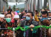 Bupati Hendrajoni Resmikan Jembatan Binjai, Masyarakat Gembira