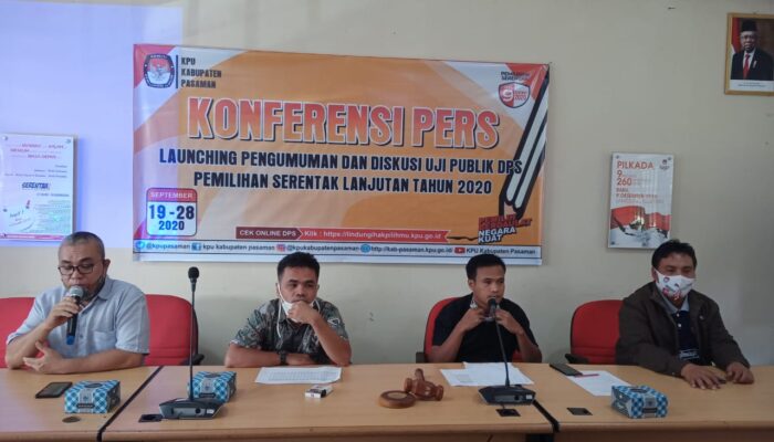 Uji Publik DPS, KPU Pasaman Cek Data Jurnalis