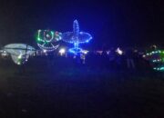 Unik, Ada Lomba Layangan di Malam Hari di Dharmasraya