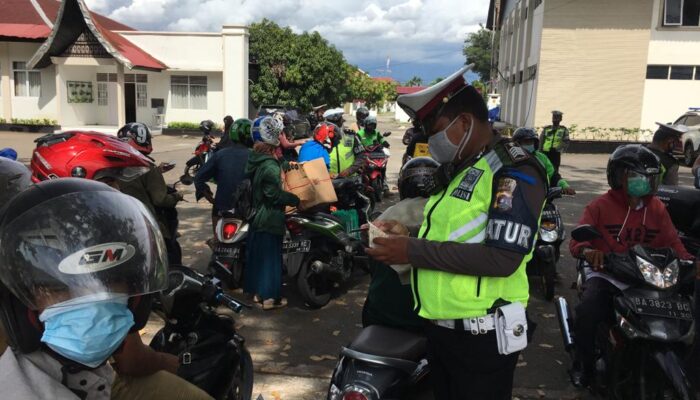 100 Pelanggar Terjaring di Hari Pertama Operasi Zebra Singgalang 2020
