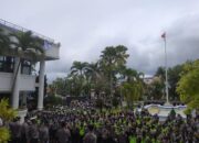 1.200 Personel Kepolisian Diturunkan Amankan Aksi Tolak UU Omnibus Law di DPRD Sumbar