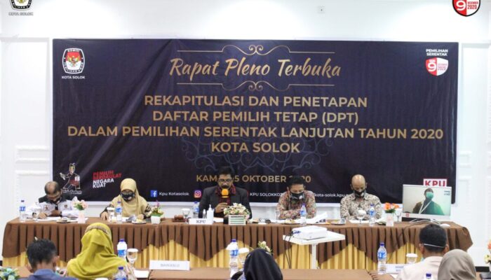 DPT Kota Solok Ditetapkan, 1 TPS Ada di Lapas
