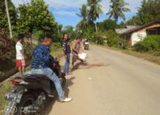 Warga Nagari Sitiung Terpaksa Timbun Sendiri Jalan Provinsi yang Berlubang, Ini Alasannya