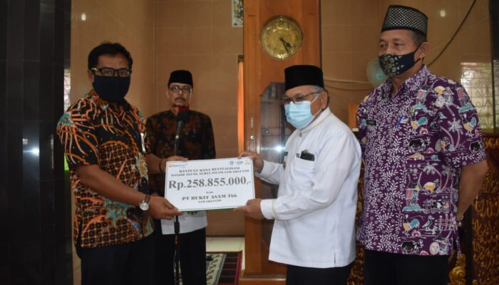 PT Bukit Asam Bantu Revitalisasi Masjid Nurul Islam Sawahlunto