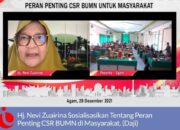 Nevi Zuairina Sosialisasi Peran CSR Perusahan Negara untuk Masyarakat Sumbar
