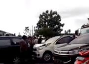 Empat Kendaraan Terlibat Kecelakaan Beruntun di Jalan Bypass Padang