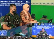 Danlanud dan Ketua Yasarini Cabang Lanud Sut Ikuti Pembukaan FESA V 2021