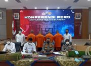 Polda Sumbar Tangkap Empat Penambang Emas, Pelaku Terancam Denda Rp100 Miliar