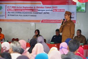3.425 KPM di Bukittinggi Terima BLT BBM