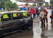 Polisi Cari Sopir Mobil yang Bawa Jeriken Terbakar Didepan SPBU