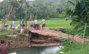 Miris! Jembatan Penghubung 2 Kampung di Pessel Belum Tersentuh Bantuan Pemerintah