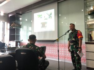 Komandan Satgas TMMD Pessel Sampaikan Capaian pada Tim Wasev