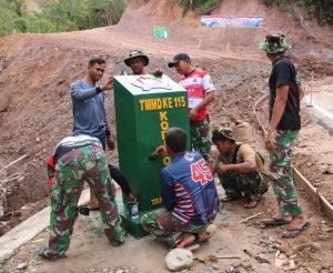 Tugu TMMD Ke-115 Pessel Bakal Berdiri Kokoh di Nagari Painan Selatan