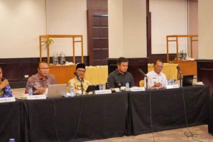 Sutan Riska Paparkan RTRW Dharmasraya pada Rapat Koordinasi Lintas Sektor Bersama Kementerian ATR/BPN
