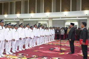 Dihadiri Wamendes PDTT Budi Ari Setiadji, Bupati Dharmasraya Lantik 42 Wali Nagari