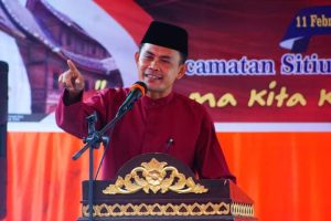 Bupati Dharmasraya Minta Nagari Sungai Duo Terus Terdepan di Usia yang ke-13