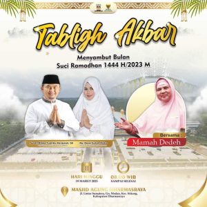 Minggu Pagi Mamah Dedeh Tablig Akbar di Masjid Agung Dharmasraya