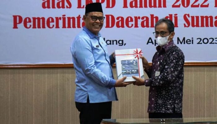 Pemkab Solok Kembali Terima Opini WTP Tahun 2022 dari BPK RI
