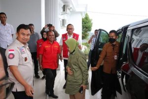 Peringati HLUN dan HUT Tagana, DPRD Kabupaten Dharmasraya Sambut Kedatangan Mensos RI