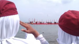 Pertama dalam Sejarah Kabupaten Solok, Upacara HUT RI Terapung di Danau Singkarak