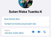 Hati-hati, ada akun Facebook yang mencatut Sutan Riska untuk menipu