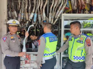 Satlantas Polres Pessel Larang Penggunaan Knalpot Brong Diwilayahnya