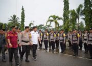 Bupati Dan Ketua DPRD Dharmasraya Hadiri Apel Pergeseran Pasukan Pengamanan TPS