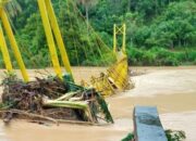 Jembatan Gantung Inunang Batang Kapas Putus, Akses Warga Terhambat