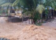 Hujan Sebentar Saja, Sejumlah Kampung di Pesisir Selatan Kembali Dilanda Banjir