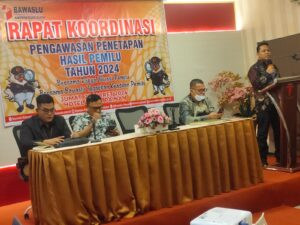 Bawaslu Gelar Rakor Pengawasan Penetapan Hasil Pemilu 2024, Bambang Putra Niko: Pemilu di Pesisir Selatan Berjalan Dengan Baik