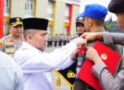 Dihadiri Sekda, Polres Dharmasraya Gelar Apel Gelar Pasukan Pengamanan Lebaran 1445 H.