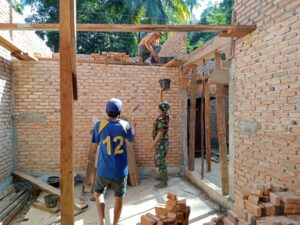Melalui Program TMMD, TNI Wujudkan Rumah Layak Huni Untuk Warga di Pesisir Selatan