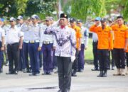 Peringatan Hardiknas di Kabupaten Dharmasraya, Kapolres Bertindak Sebagai Inspektur Upacara