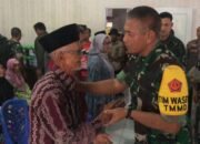 Tim Wasev TMMD ke-121 Pesisir Selatan Serahkan Bantuan Sembako untuk Masyarakat