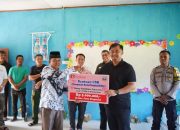 Suran Riska Tinjau Rehab Jembatan Gantung Lubuk Karak