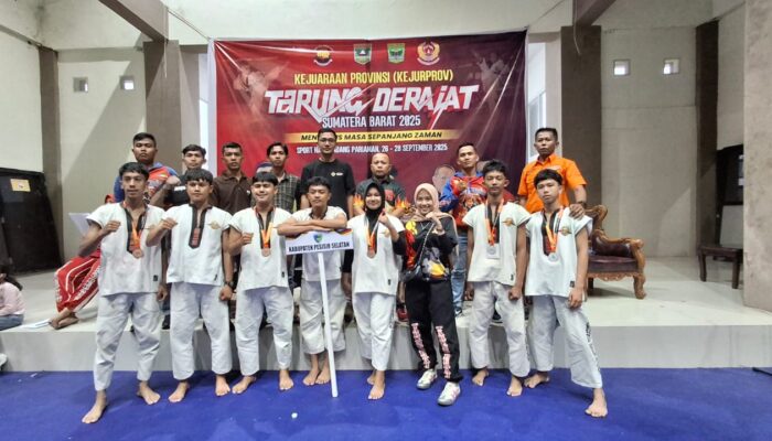 Tarung Derajat Pessel Raih 5 Medali di Kejurprov Sumbar 2025
