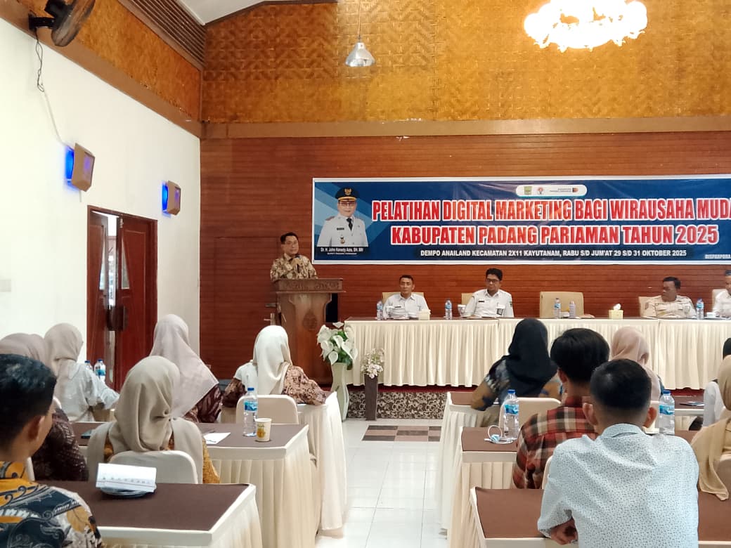 Pemkab Padang Pariaman Gelar Pelatihan Digital Marketing, Cetak Wirausaha Muda Tangguh di Era Digital