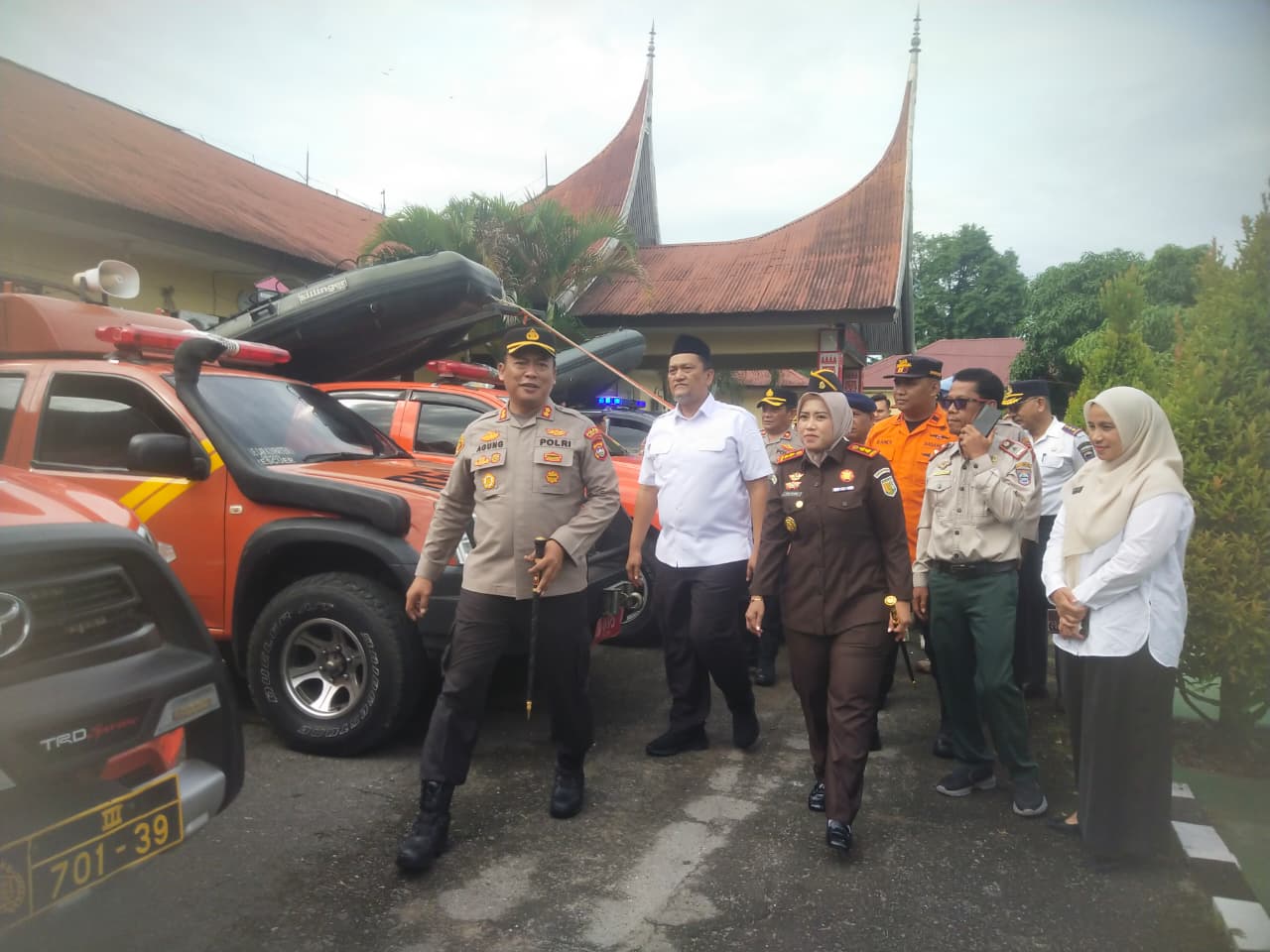 Kapolres Pasbar Agung Tribawanto Pimpin Apel Kesiapsiagaan Tanggap Darurat Bencana