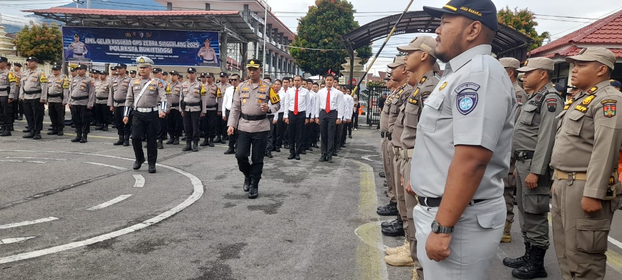 Operasi Zebra Singgalang 2025, Polresta Bukittinggi Kerahkan 115 Personel