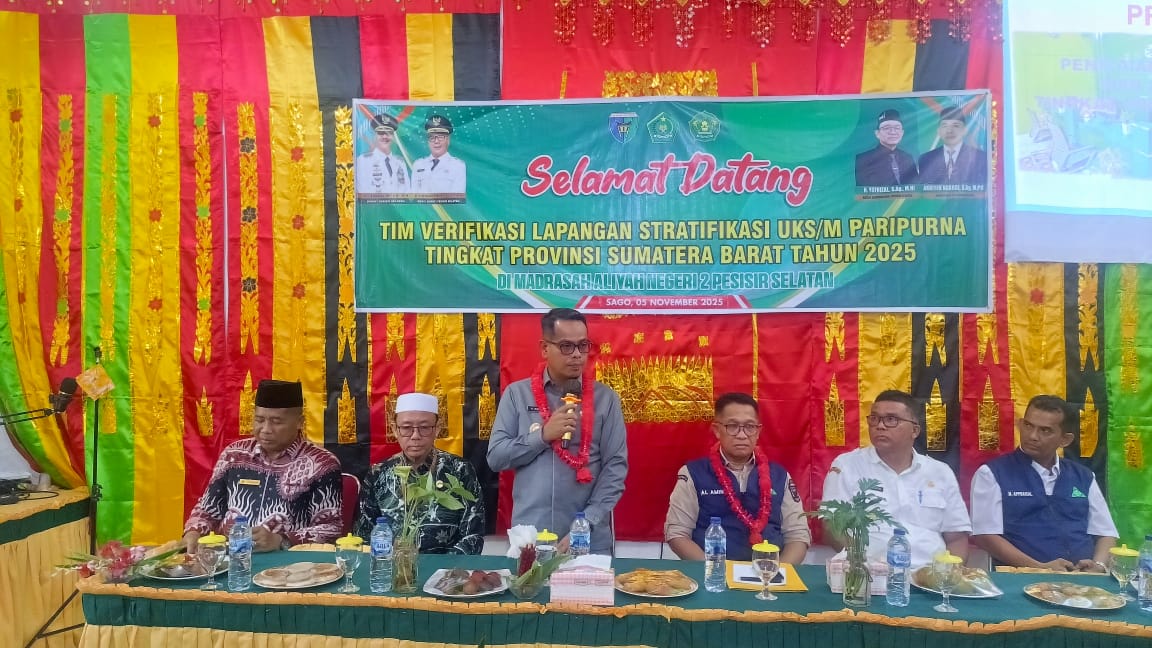 Pemkab Pessel Dukung MAN 2 Pesisir Selatan Raih UKSM Paripurna Tingkat Provinsi