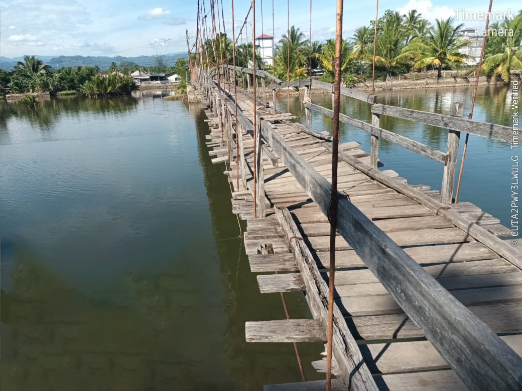 Setelah Tiga Tahun Rusak, Jembatan Gantung Padang Tae Akhirnya Diperbaiki Pemkab Pessel