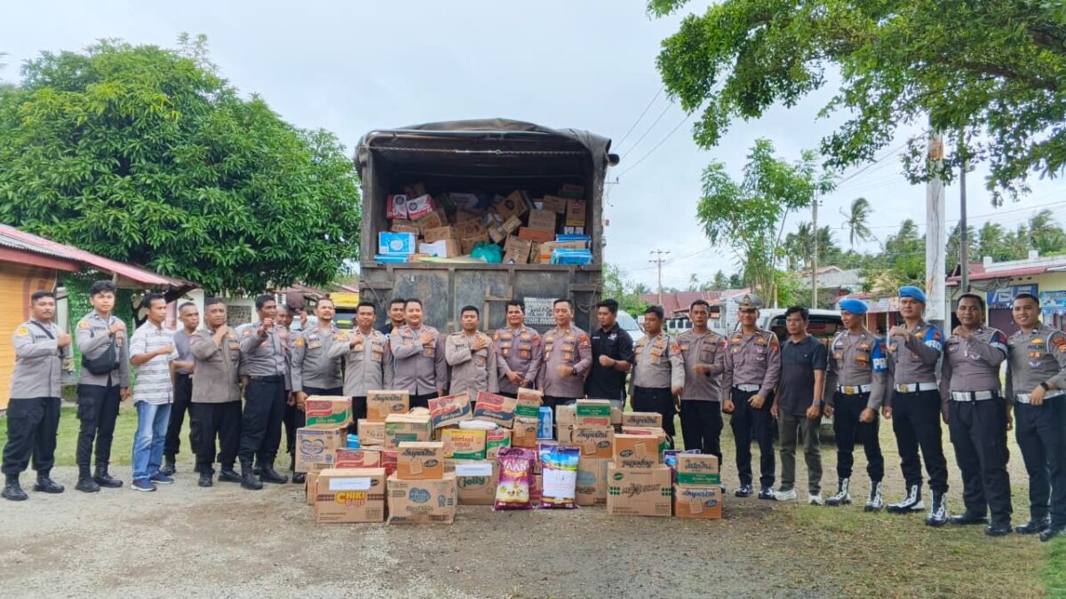 Bantuan Besar dari Polres Muko Muko Tiba di Pessel, Bentuk Soliditas Polri untuk Warga yang Sedang Kesulitan