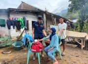 Polresta Bukittinggi Layani Korban Bencana Alam Secara Door to Door.