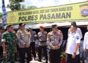 Kapolres Pasaman dan Forkopimda Cek Pos Pelayanan Natal 2025 di Panti, Pastikan Keamanan Nataru Kondusif