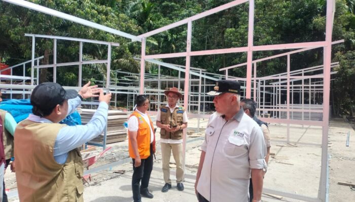 62 Unit Huntara Dibangun di Pessel, Gubernur Minta Pembangunan Dipercepat