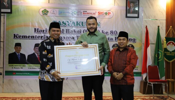 HAB ke-80, Sinergi Kemenag dan Pemko Padang Fondasi Bangun Masyarakat Religius