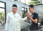 Maigus Nasir Serahkan Bantuan ke Korban Kebakaran Rp20 Juta